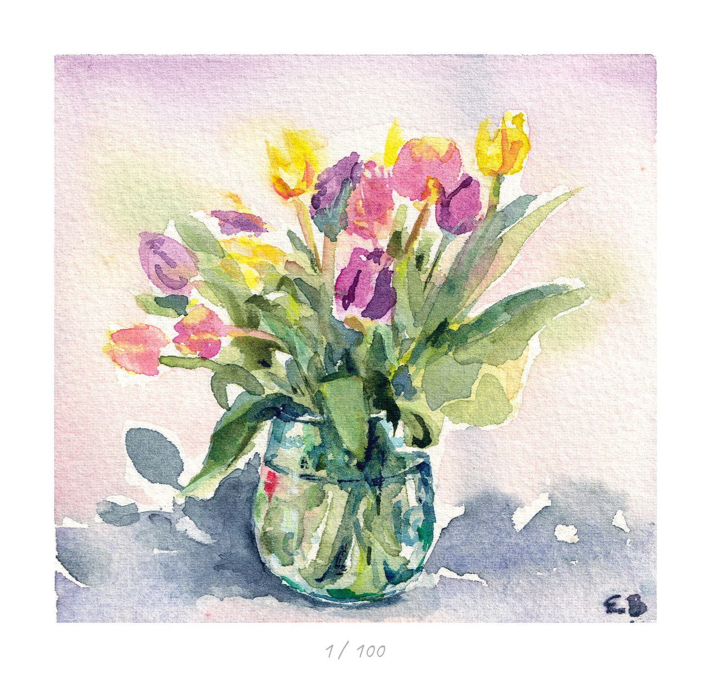Tulips in Glass