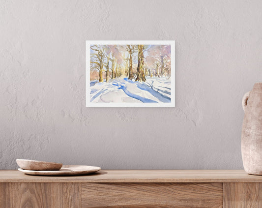 Winter Woodland 1 (Watercolour, 2022)