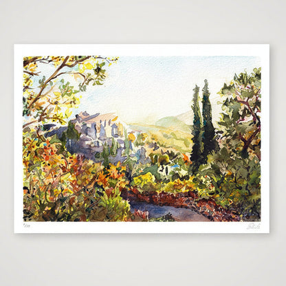 Gordes, Provence — 32×23cm, 12×9" Print only