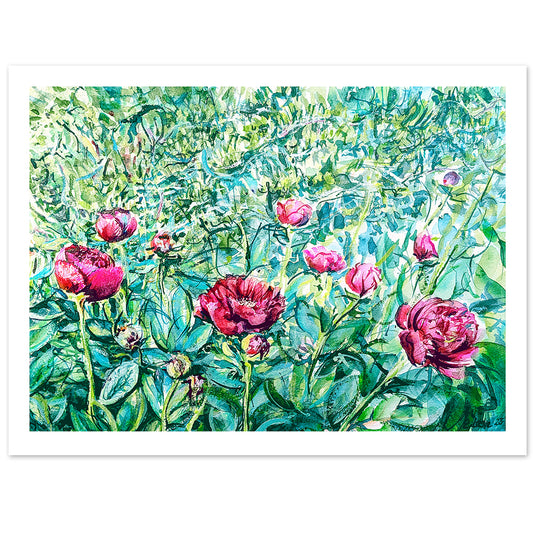 Peonies in the Garden, I