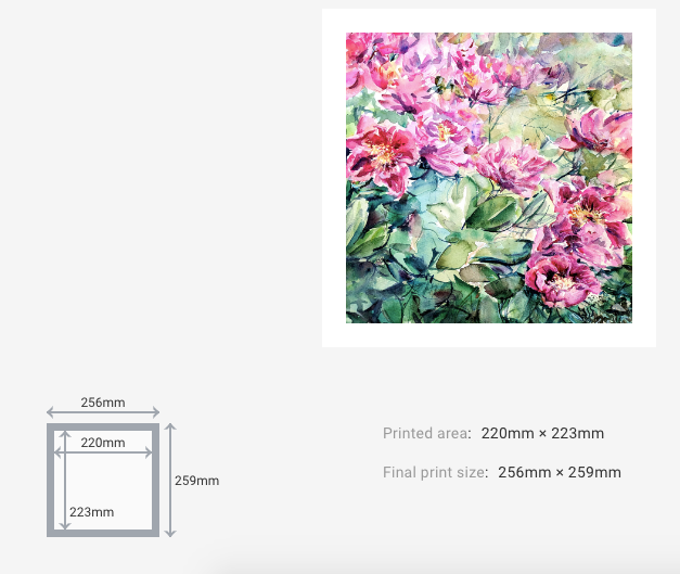 Peonies Flower Bed V (Giclée Fine Art Print)