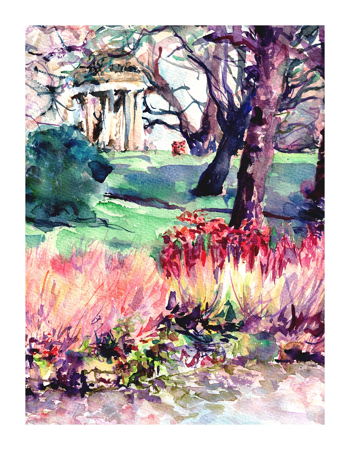 Winter in Temple of Aeolus - Kew Gardens