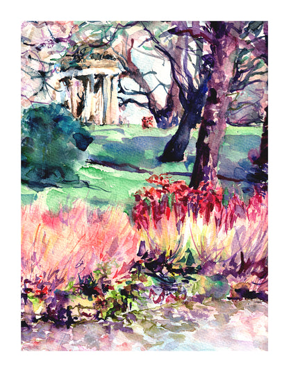 Winter in Temple of Aeolus - Kew Gardens