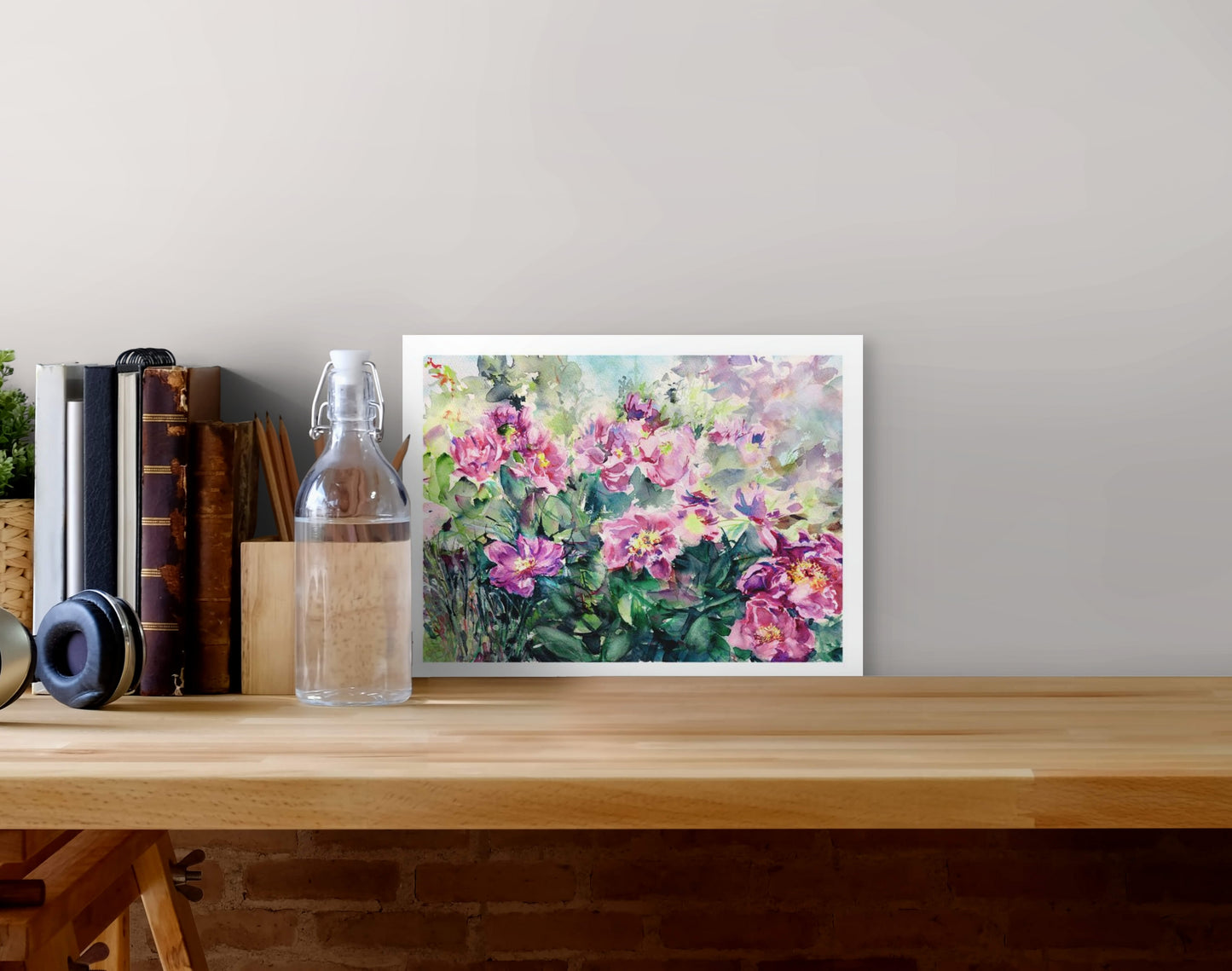 Peonies Flower Bed II (Giclée Fine Art Print)