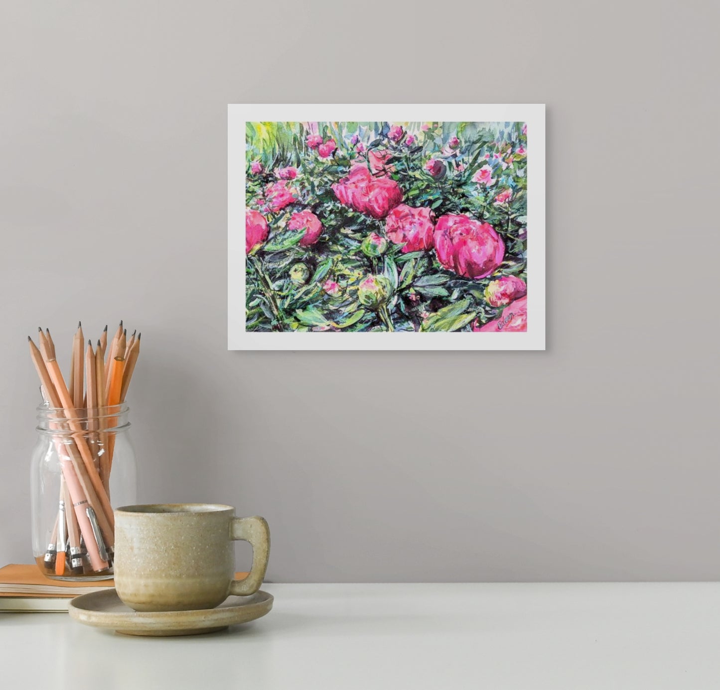 Marissa's Peony Flower Bed (Giclée Fine Art Print)