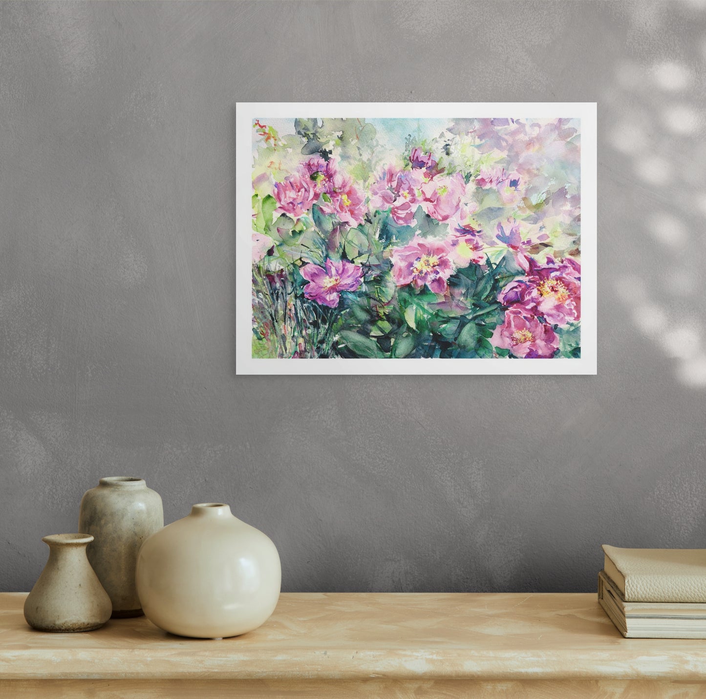 Peonies Flower Bed II (Giclée Fine Art Print)