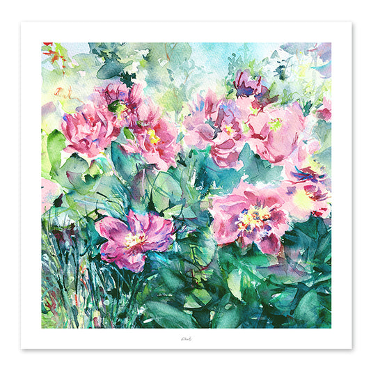 Peonies in the garden II Square