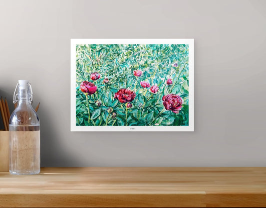 Peonies in the Garden I