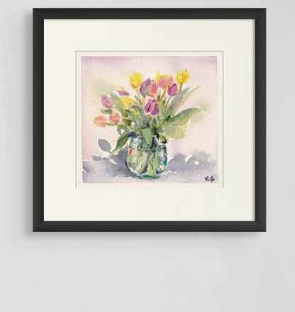 Tulips in Glass