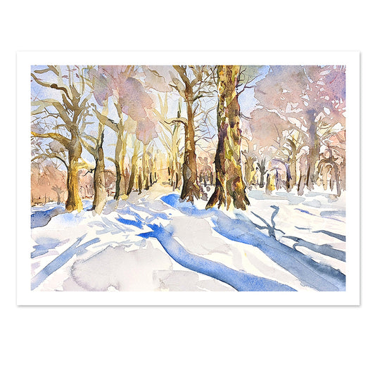 Winter Woodland 1 (Watercolour, 2022)